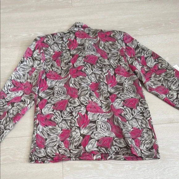 Celine Vintage Pink and Gray Floral Blazer - Picture 7 of 7